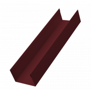 Стойка жалюзи Milan,Tokyo 0,45 PE-Double с пленкой RAL 3005 красное вино (2,5м)