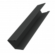 Крышка жалюзи Milan Slim 0,45 PE-Double с пленкой RAL 7016 антрацитово-серый (2м)