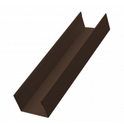 Стойка жалюзи Milan,Tokyo 0,45 PE-Double с пленкой RAL 8017 шоколад (2м)