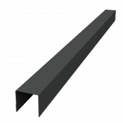 Планка вертикальная обратная Palermo 0,45 PE-Double с пленкой RAL 7016 антрацитово-серый (2,5м)