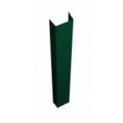 Крепежная планка верхняя Texas 0,45 PE-Double с пленкой RAL 6005 зеленый мох (2,5м)