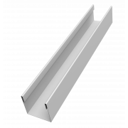 Стойка жалюзи Milan Slim 0,45 PE-Double с пленкой RAL 9003 сигнальный белый (2м)