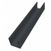 Стойка жалюзи Milan Slim 0,45 PE-Double с пленкой RAL 7024 мокрый асфальт (3м)