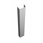 Крепежная планка верхняя Texas 0,45 PE-Double с пленкой RAL 9003 сигнальный белый (2,5м)