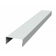 Крышка 30х15 жалюзи Texas 0,45 PE-Double с пленкой RAL 9003 сигнальный белый (2м)