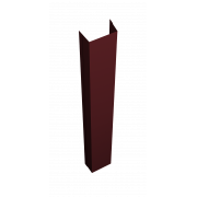 Крепежная планка верхняя Texas 0,45 PE-Double с пленкой RAL 3005 красное вино (3м)