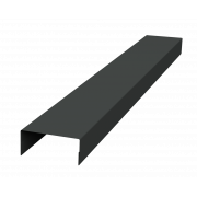 Крышка 30х15 жалюзи Texas 0,45 PE-Double с пленкой RAL 7016 антрацитово-серый (2м)