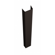 Крепежная планка верхняя Texas 0,45 PE-Double с пленкой RR 32 темно-коричневый (2м)