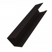 Крышка жалюзи Milan Slim 0,45 PE-Double с пленкой RAL 9005 черный (2м)