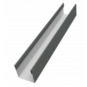 Стойка жалюзи Milan Slim 0,45 PE с пленкой RAL 7005 мышино-серый (2м)