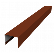 Крышка жалюзи Palermo 0,45 PE с пленкой RAL 3009 оксидно-красный (2,5м)