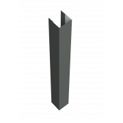 Стойка Texas для калиток и ворот 0,45 PE с пленкой RAL 7005 мышино-серый (1,8м)