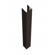 Стойка Texas для калиток и ворот 0,45 PE с пленкой RR 32 темно-коричневый (1,8м)