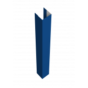 Стойка Texas для калиток и ворот 0,45 PE с пленкой RAL 5005 сигнальный синий (2,5м)