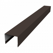 Крышка жалюзи Palermo 0,45 PE с пленкой RR 32 темно-коричневый (2,5м)