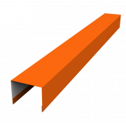 Крышка жалюзи Palermo 0,45 PE с пленкой RAL 2004 оранжевый (2,5м)