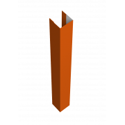 Стойка Texas для калиток и ворот 0,45 PE с пленкой RAL 2004 оранжевый (2м)