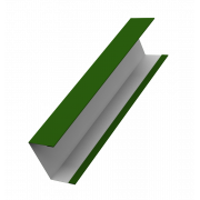 Крышка жалюзи Milan, Tokyo (для калиток, ворот) 0,45 PE с пленкой RAL 6002 лиственно-зеленый (2м)