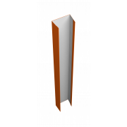 Крепежная планка нижняя Texas 0,45 PE с пленкой RAL 2004 оранжевый (3м)