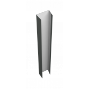 Крепежная планка нижняя Texas 0,45 PE с пленкой RAL 7005 мышино-серый (2м)