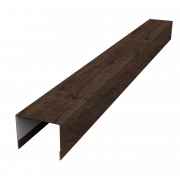 Крышка жалюзи Palermo 0,45 Print-double Elite с пленкой Antique Wood (2,5м)