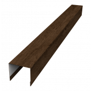 Стойка боковая крепежная для забора жалюзи Palermo 0,45 Print-double Elite с пленкой Antique Wood (2,5м)