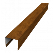 Стойка боковая крепежная для забора жалюзи Palermo 0,45 Print-double Elite с пленкой Golden Wood (1,8м)