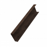 Декоративная накладка на столб универсальная 80х80 для забора жалюзи 0,45 Print-Double Elite с пленкой Antique Wood (2,5м)