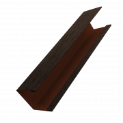 Крышка жалюзи Milan Slim 0,45 Print-double Elite с пленкой Antique Wood (3м)