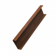 Декоративная накладка на столб универсальная 80х80 для забора жалюзи 0,45 Print-Double Elite с пленкой Golden Wood (2,5м)