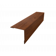 Планка завершающая 50х50 жалюзи Milan 0,45 Print-Double Premium с пленкой Golden Wood Fresh (2м)