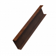 Декоративная накладка на столб универсальная 62х55 для забора жалюзи 0,45 Print-Double Premium с пленкой Cherry Wood Fresh (1,8м)