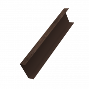 Декоративная накладка на столб универсальная 60х60 для забора жалюзи 0,45 Print Elite с пленкой Antique Wood TwinColor (1,8м)