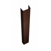 Крепежная планка верхняя Texas 0,45 Print Elite с пленкой Choco Wood TwinColor (3м)