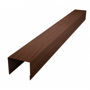 Крышка жалюзи Palermo 0,45 Print Elite с пленкой Choco Wood TwinColor (2,5м)