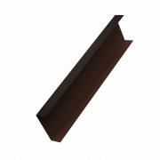 Декоративная накладка на столб универсальная 80х80 для забора жалюзи 0,45 Print Elite с пленкой Coffee Wood TwinColor (1,8м)