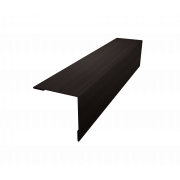 Планка завершающая 50х50 жалюзи Milan 0,45 Print Elite с пленкой Coffee Wood TwinColor (2м)