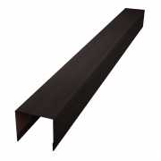 Стойка боковая крепежная для забора жалюзи Palermo 0,45 Print Elite с пленкой Coffee Wood TwinColor (1,8м)