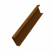 Декоративная накладка на столб универсальная 60х60 для забора жалюзи 0,45 Print Elite с пленкой Golden Wood TwinColor (2м)