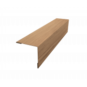 Планка завершающая 50х50 жалюзи Milan 0,45 Print Elite с пленкой Honey Wood TwinColor (2м)