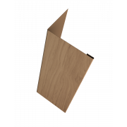 Нащельник (для калиток и ворот) 25х35 жалюзи Milan, Tokyo, Palermo 0,45 Print Elite с пленкой Honey Wood TwinColor (L2,0)