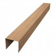 Стойка боковая крепежная для забора жалюзи Palermo 0,45 Print Elite с пленкой Honey Wood TwinColor (2,5м)