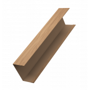 Крышка жалюзи Milan, Tokyo (для калиток, ворот) 0,45 Print Elite с пленкой Honey Wood TwinColor (2м)