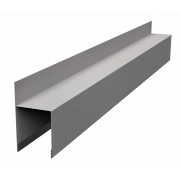 Планка опорная составная внешняя для забора жалюзи Palermo 0,45 Print Elite с пленкой Milky Wood TwinColor (1,8м)