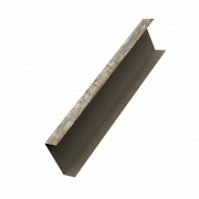 Декоративная накладка на столб универсальная 80х80 для забора жалюзи 0,45 Print Elite с пленкой Nordic Wood TwinColor (2,5м)