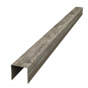 Планка вертикальная обратная для забора жалюзи Palermo 0,45 Print Elite с пленкой Nordic Wood TwinColor (2,5м)