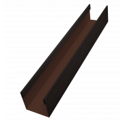 Стойка жалюзи Milan Slim 0,45 Print Elite с пленкой Coffee Wood TwinColor (2,5м)