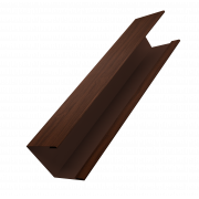 Крышка жалюзи Milan Slim 0,45 Print Elite с пленкой Choco Wood TwinColor (2м)