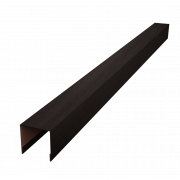 Планка вертикальная лицевая для забора жалюзи Palermo 0,45 Print Elite с пленкой Coffee Wood TwinColor (2м)