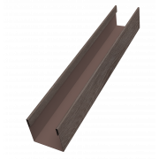 Стойка жалюзи Milan Slim 0,45 Print Elite с пленкой White Wood TwinColor (2,5м)